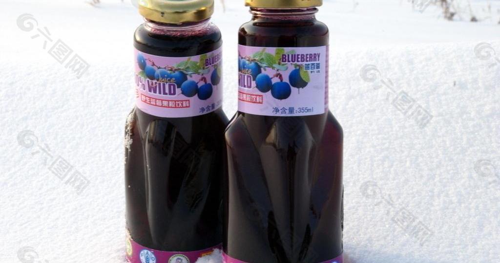 蓝莓汁图片