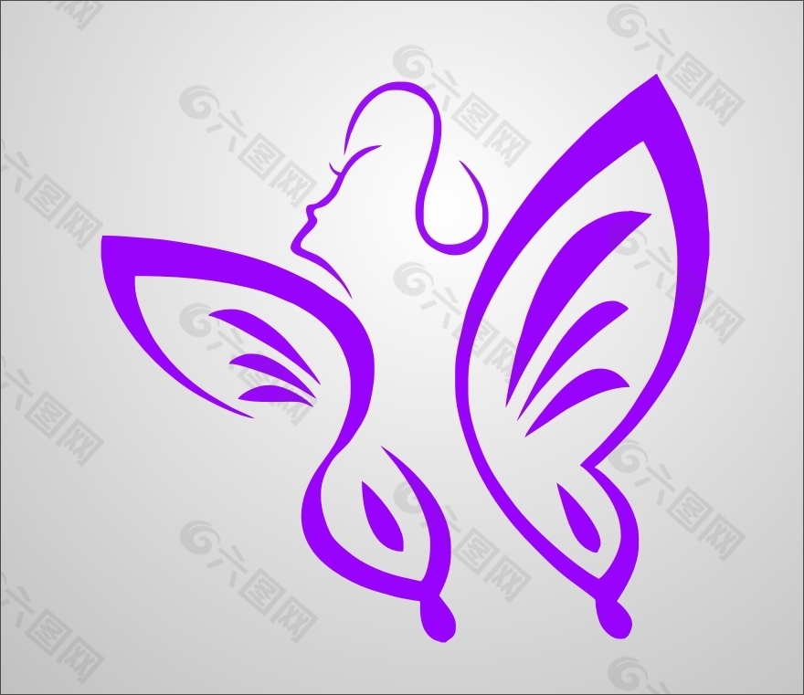 蝴蝶标志设计元素素材免费下载(图片编号:4633448)