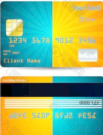 银行卡会员卡贵宾卡模版设计