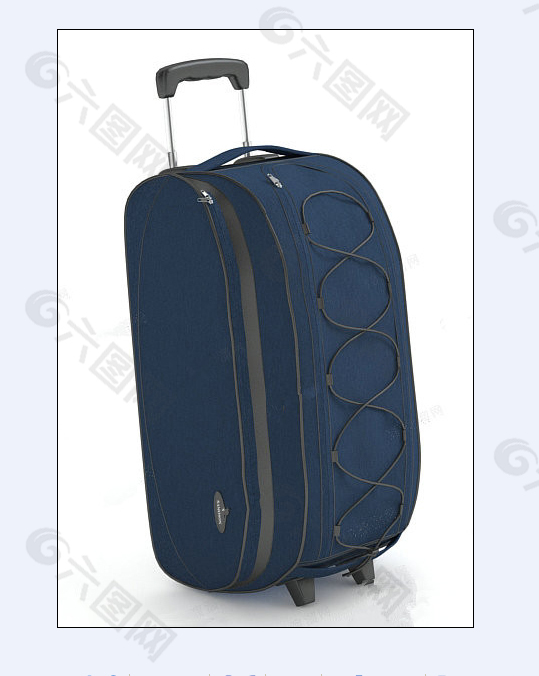 蓝色的行李箱