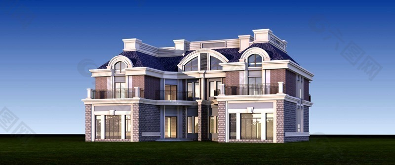 复式别墅3D模型