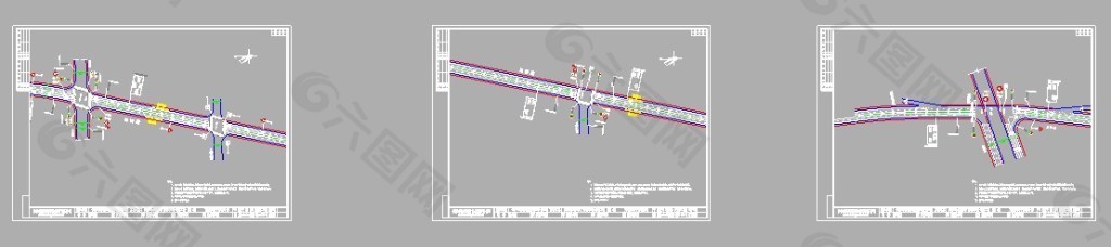 道路交通平面设计施工图