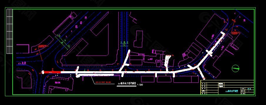 桂林市某道路排水工程竣工圖紙