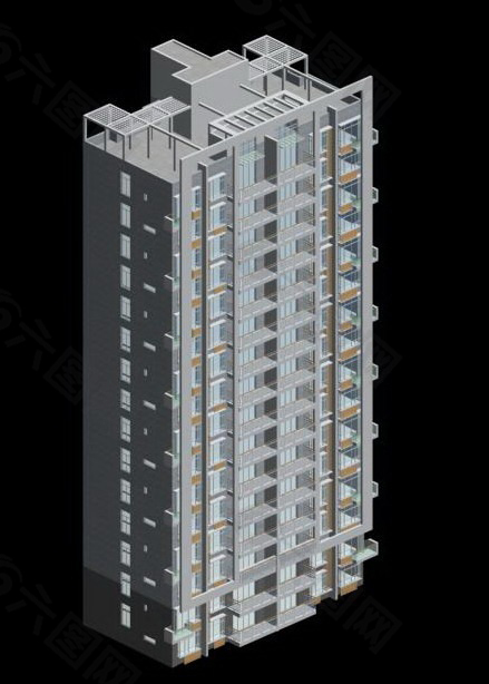 住宅楼3D模型设计