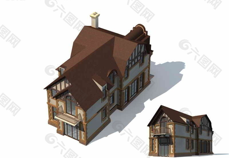 别墅3D模型设计
