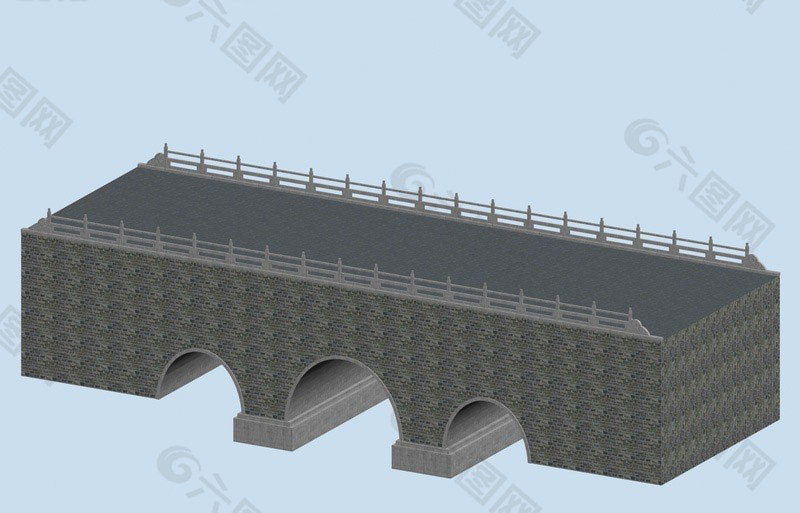 中国古建筑石拱桥模型