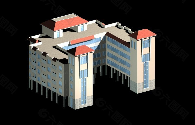 现代住宅3d模型