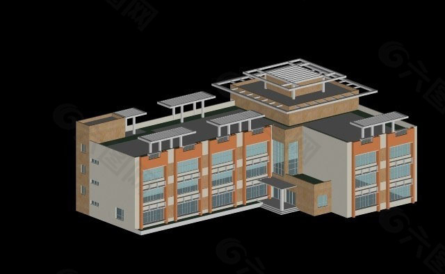 现代办公楼3d模型