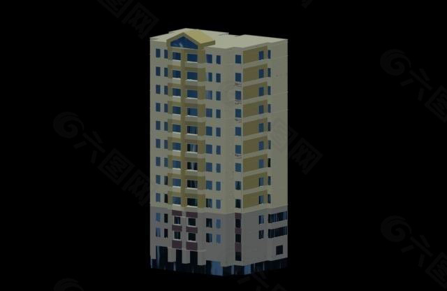 多层住宅3d模型