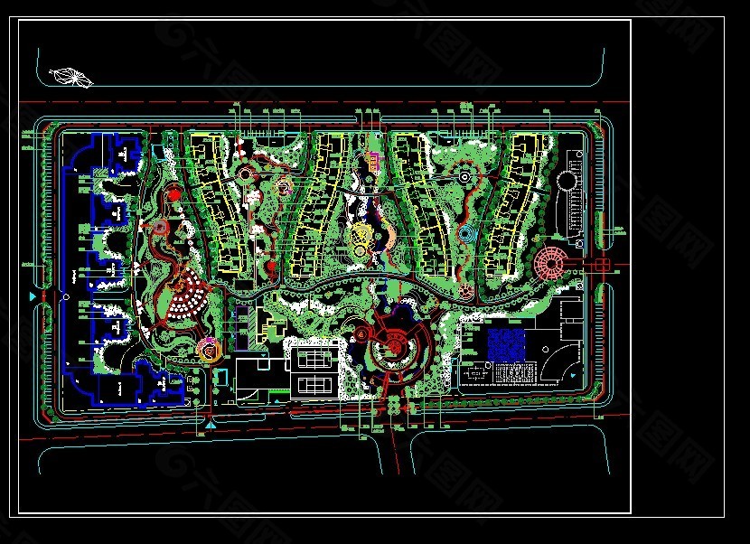 住宅小区景观设计图纸