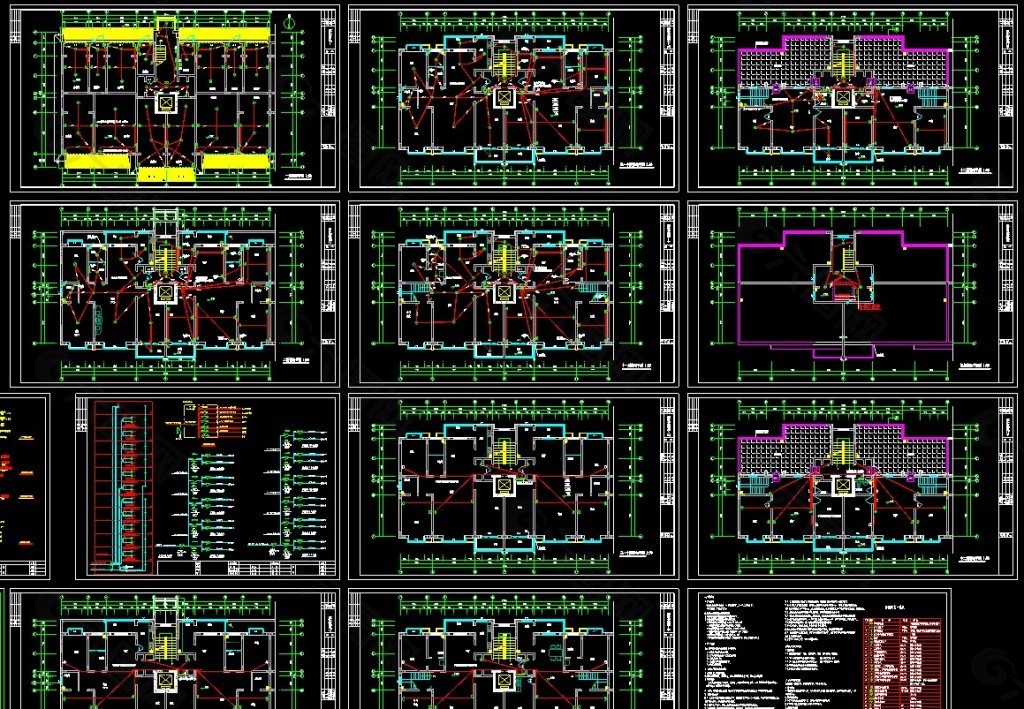 高层住宅电气施工图