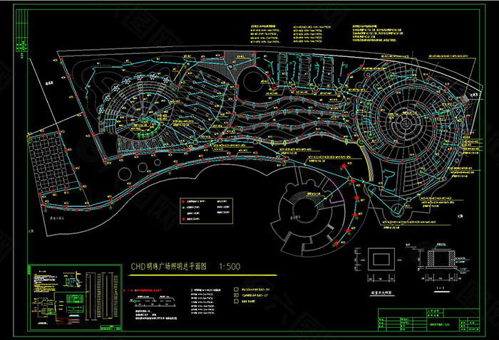 广场电气设计图纸