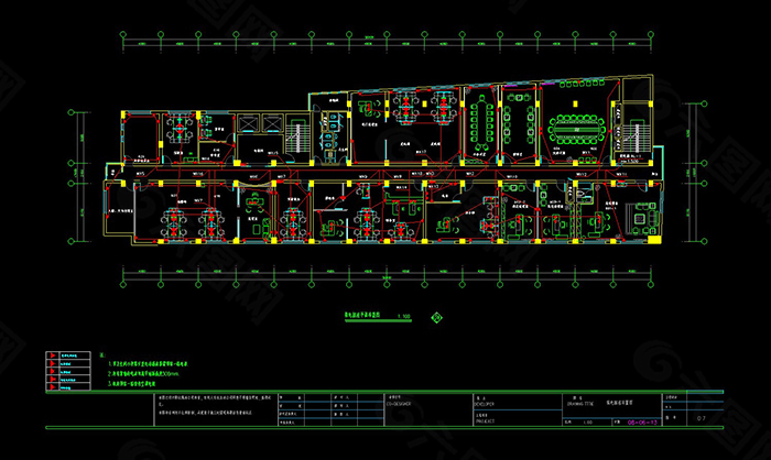 CAD电气施工图图纸