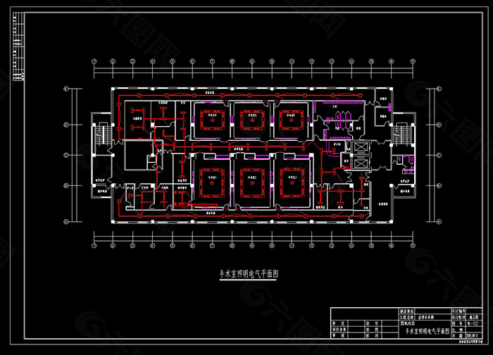 医院手术部电气施工图