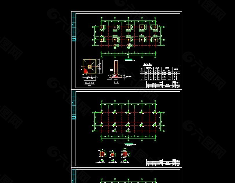 古代徽派建筑马头墙cad结构设计施工图