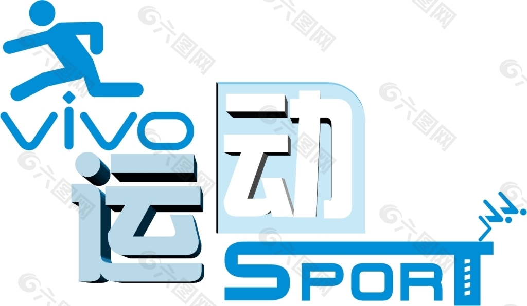 logo 字体设计 运动 vivo