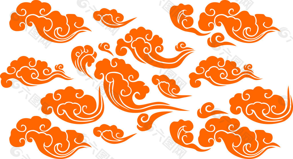 中国传统古典花纹  祥云