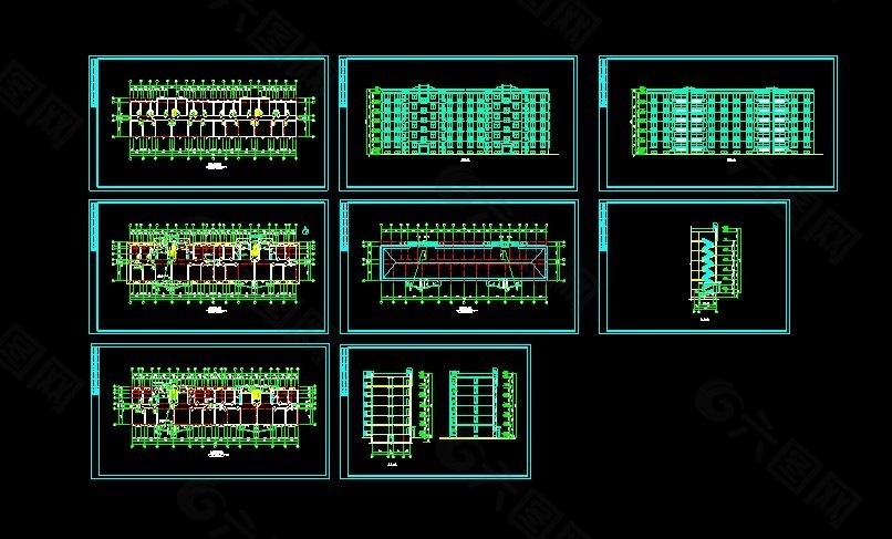 某住宅楼平立面剖面图CAD文件