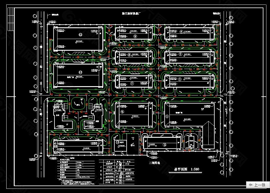 一套厂区平面图规划cad设计图纸