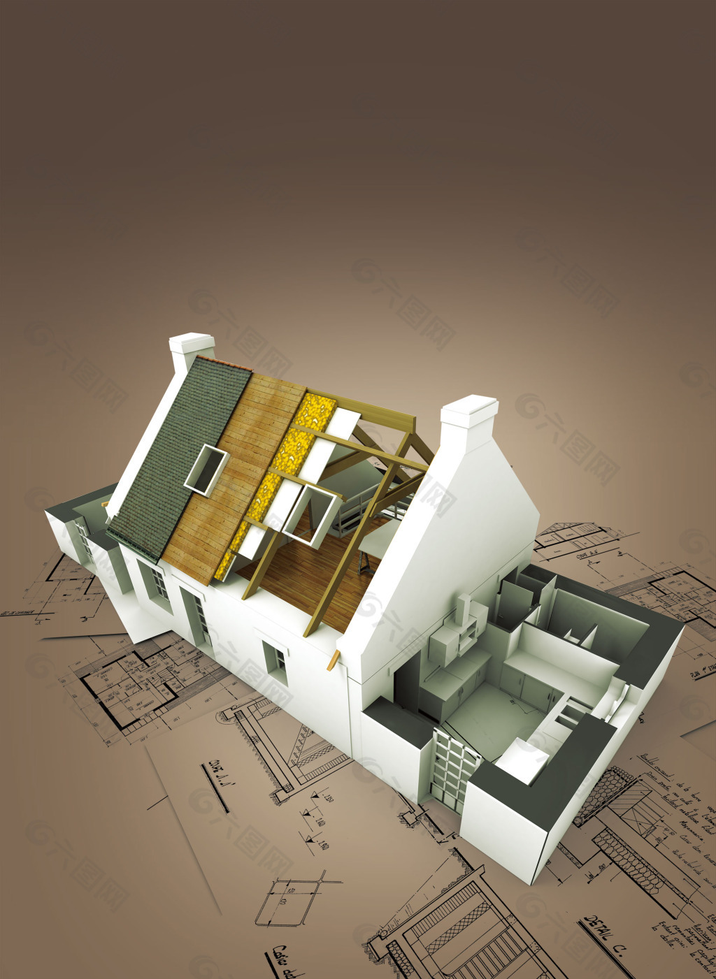 首页 3d模型 建筑模型 房屋3d设计图