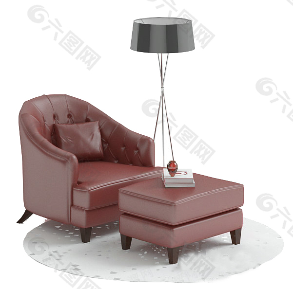 沙发椅 3d模型