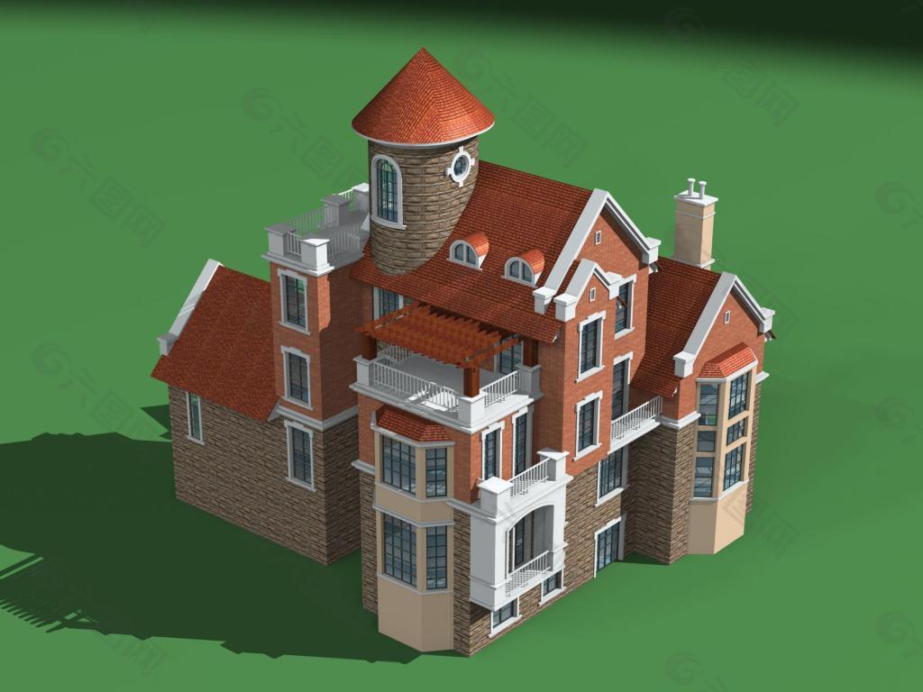 别墅城堡装饰装修素材免费下载(图片编号:5003777)-六图网