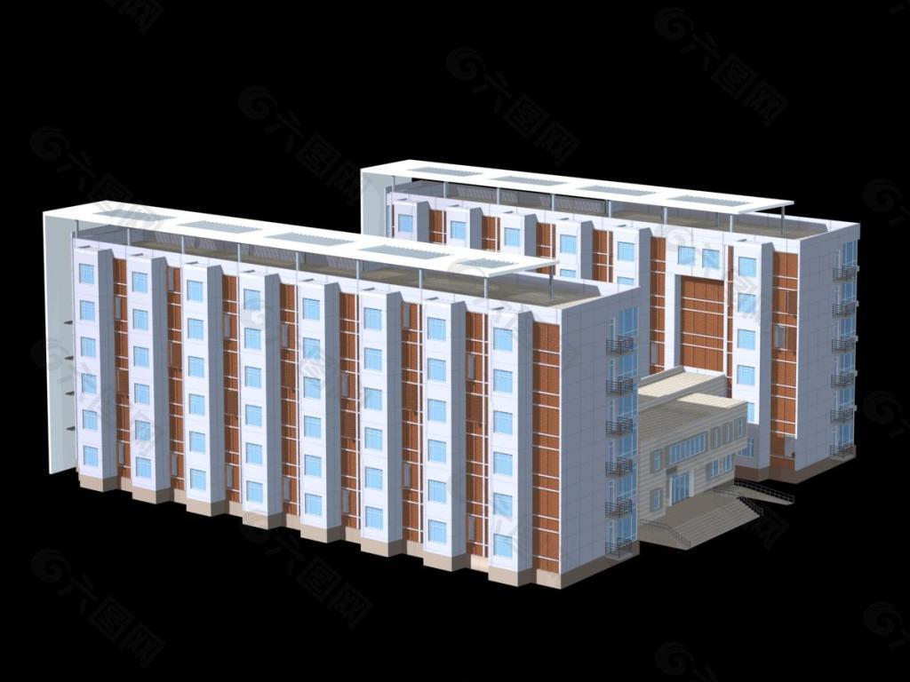 学校建筑模型