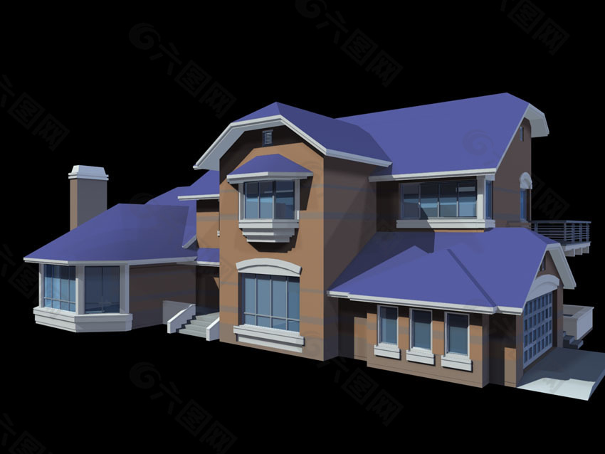 建筑别墅模型