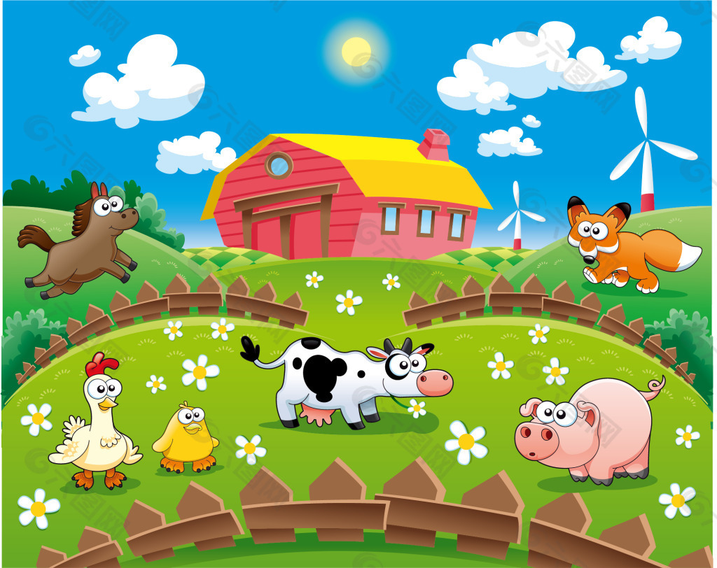 农场动物拼图|插画|商业插画|虾丸子 - 原创作品 - 站酷 (ZCOOL)