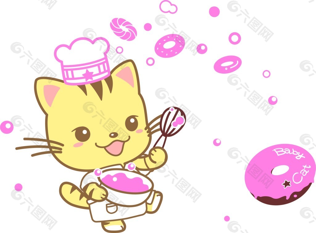 甜甜圈小猫
