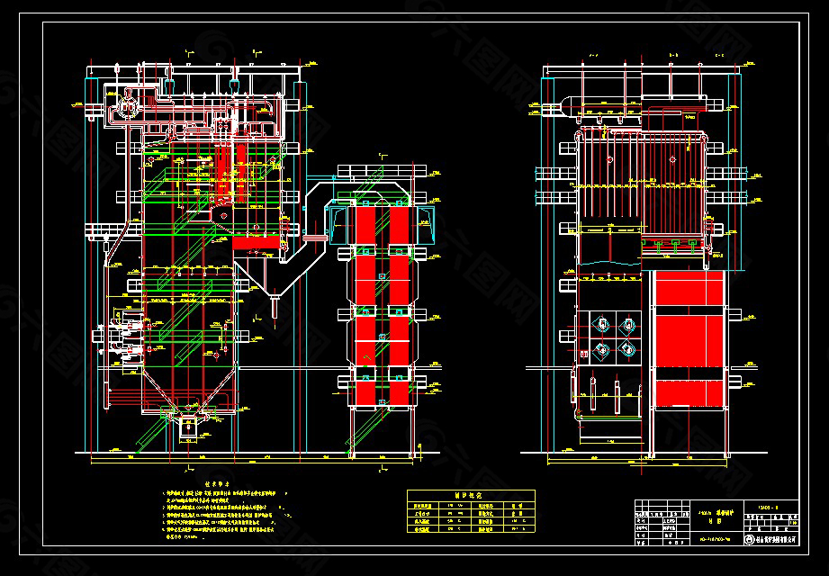 410T／H煤粉炉布置详图