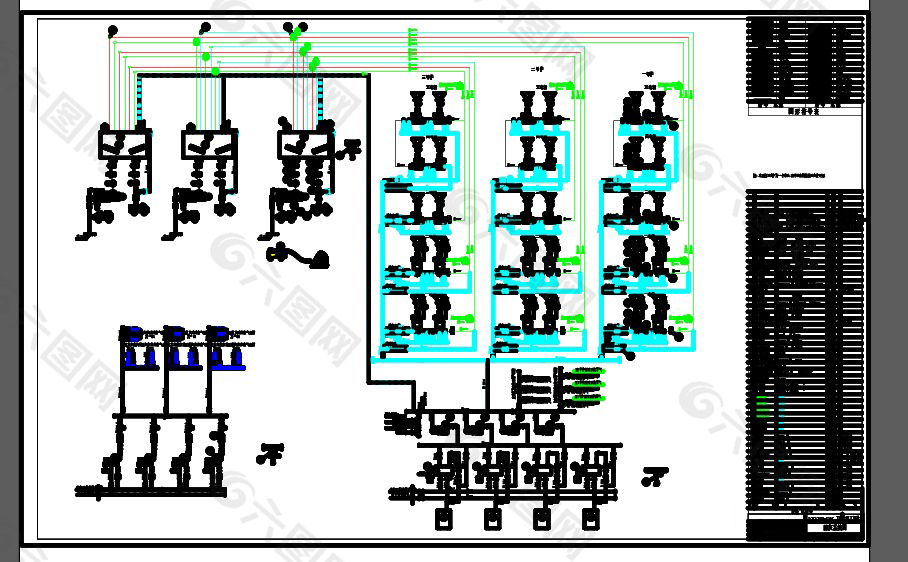 3X135MW电厂干除灰系统设备总详图