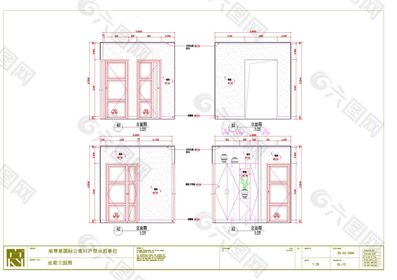 房门建筑图纸