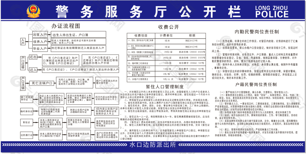 警务公开栏