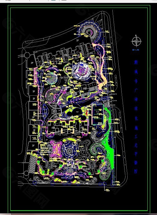 某小区绿化总平面图