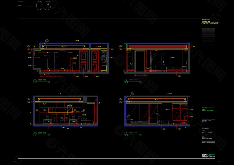 样板房cad建筑