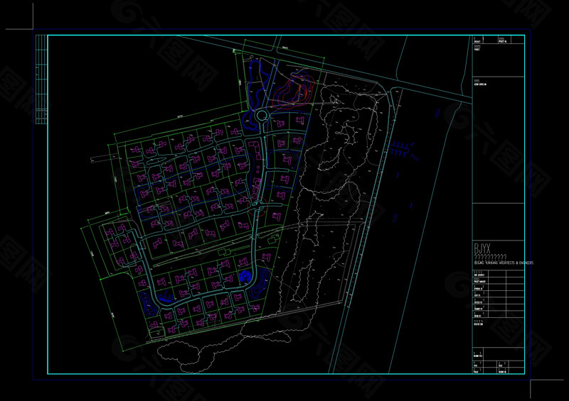 别墅景区cad图纸