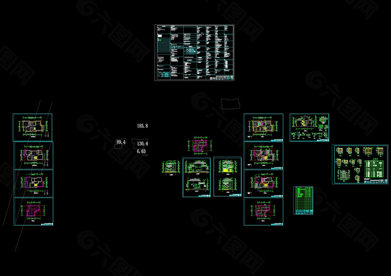 别墅住宅区图纸源文件