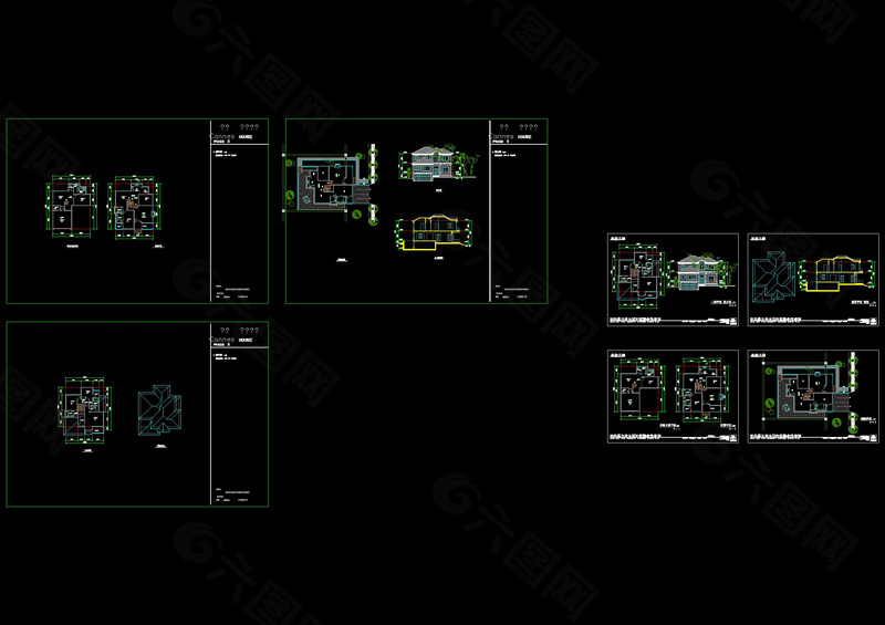 别墅设计cad图纸