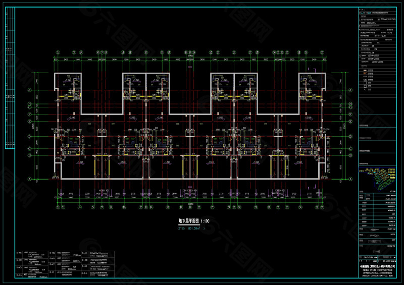 建筑施工cad设计图稿