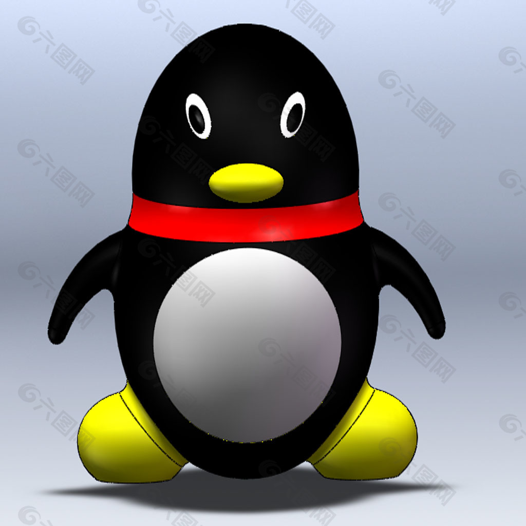 solidworks 企鹅3D模型