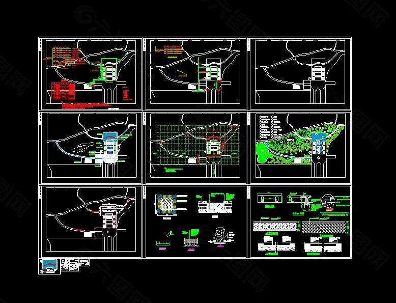 某公园入口景观设计施工图