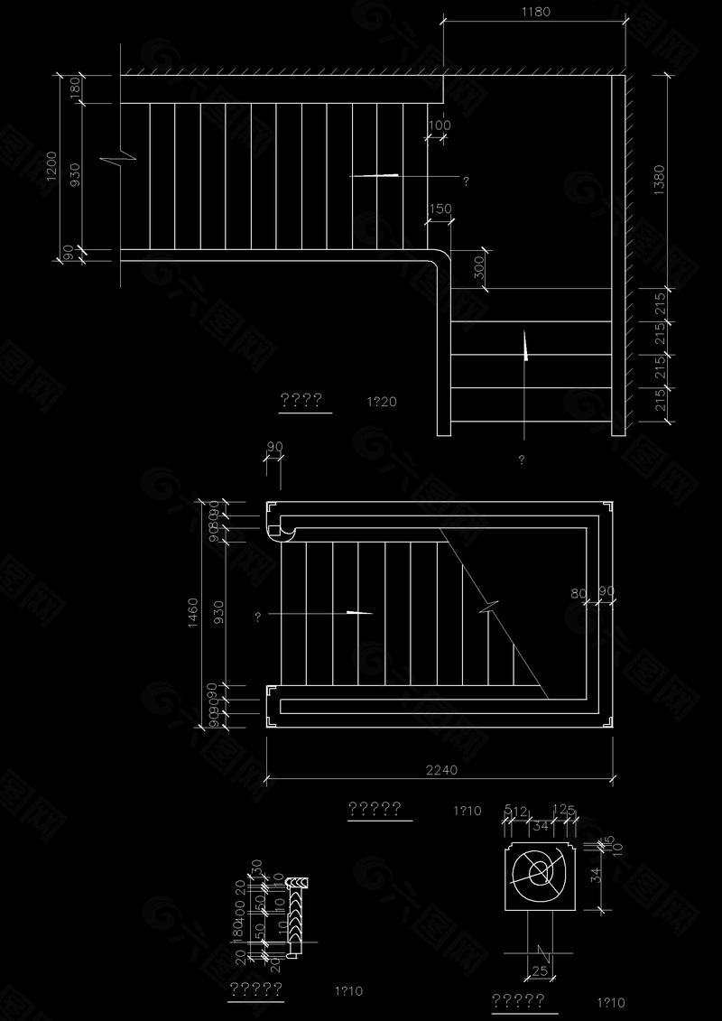 阶梯的建筑模块