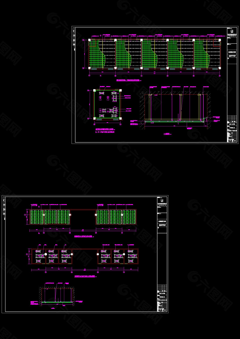 南区办公室顶棚cad图纸