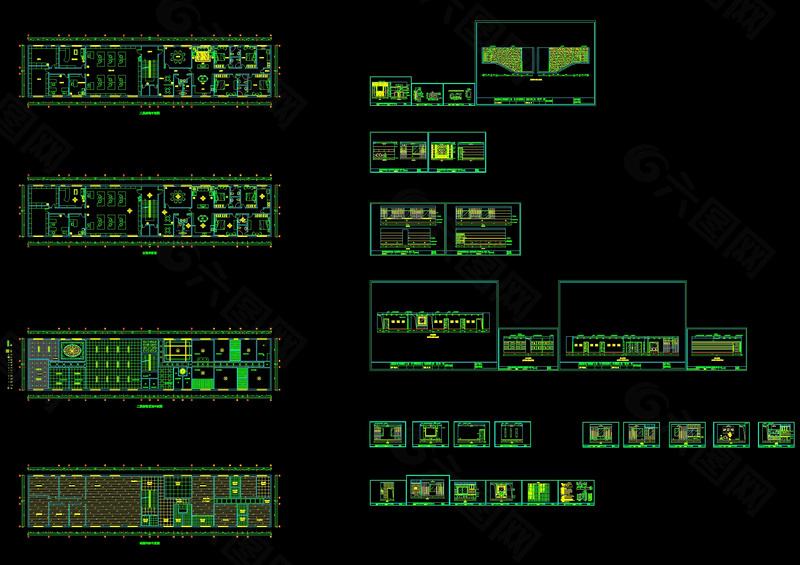 全套办公楼装饰cad图纸