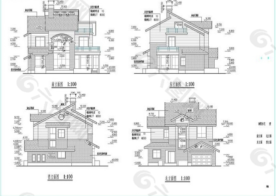中式房屋CAD图纸