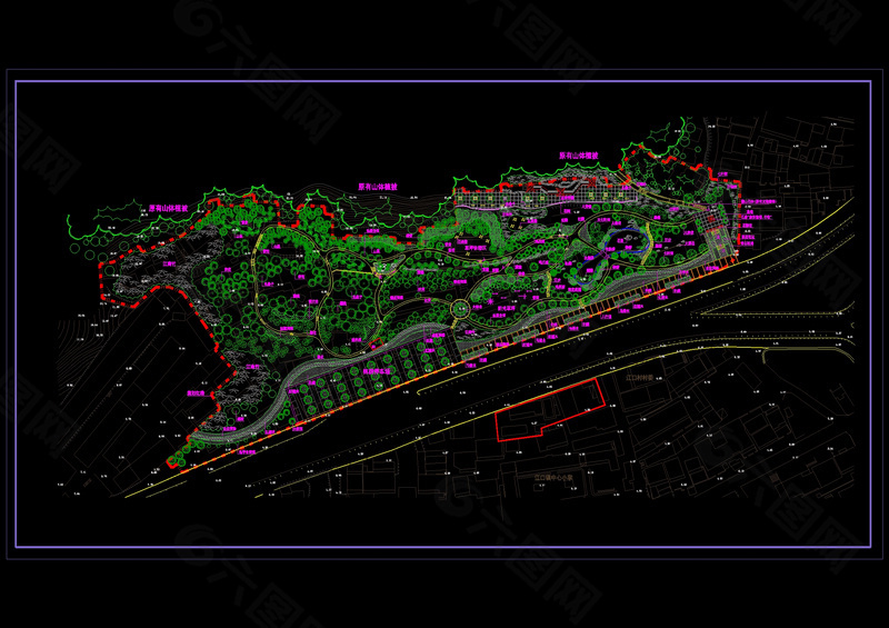某公园绿化设计图纸