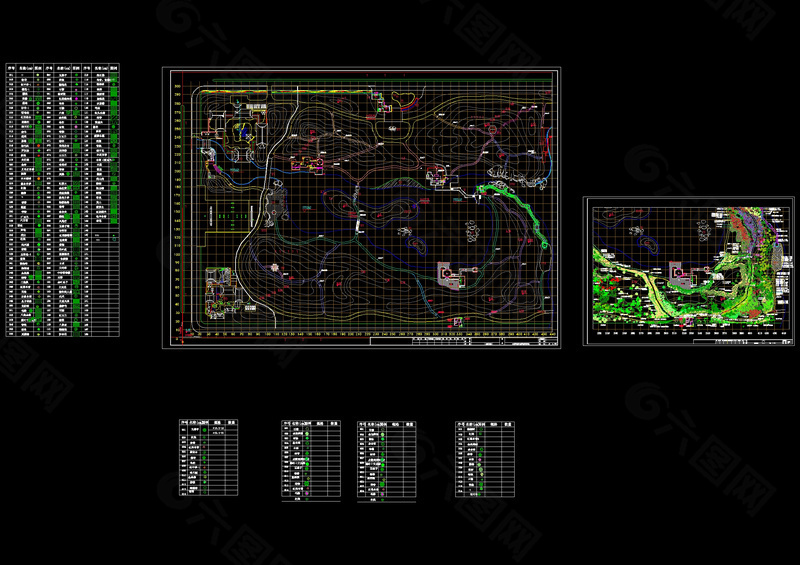 某公园施工cad设计图