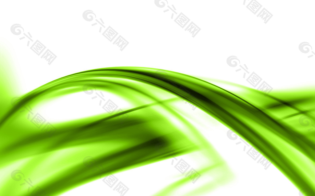 绿色动感波浪线条背景素材