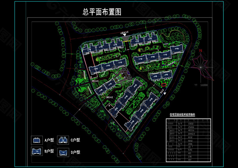 某小区规划设计图